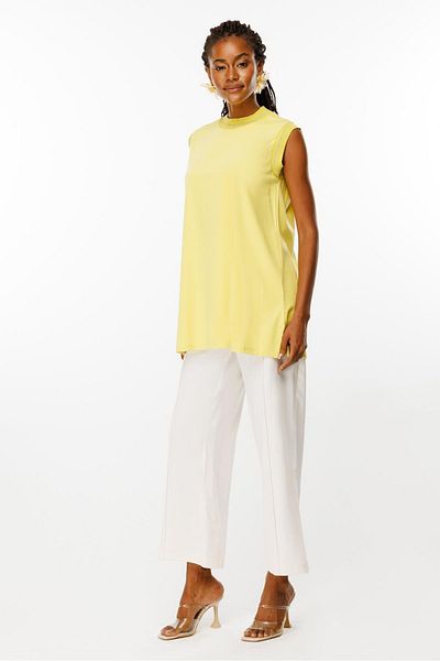 Ghisa Yellow Sleeveless Tunic