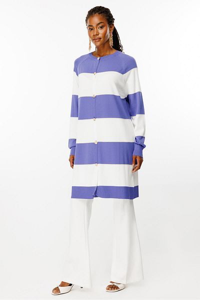 Ghisa Leavy Ecru Knitwear Cardigan