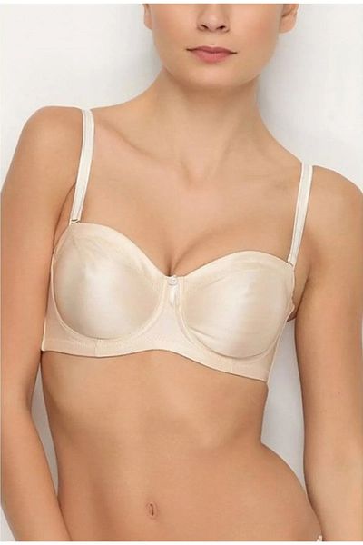 Yeni İnci Unique Sens Women's Underwire Minimizer Gathering Strapless Bra