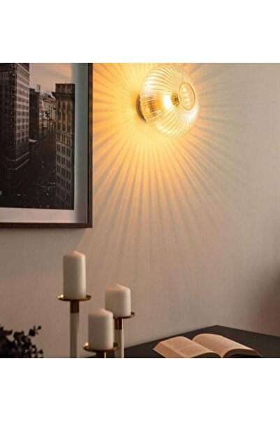 demet habek mylights RUSTİK VİNTAGE ŞEFFAF CAMLI TAVAN PLOFONYER AVİZE DUVAR ...