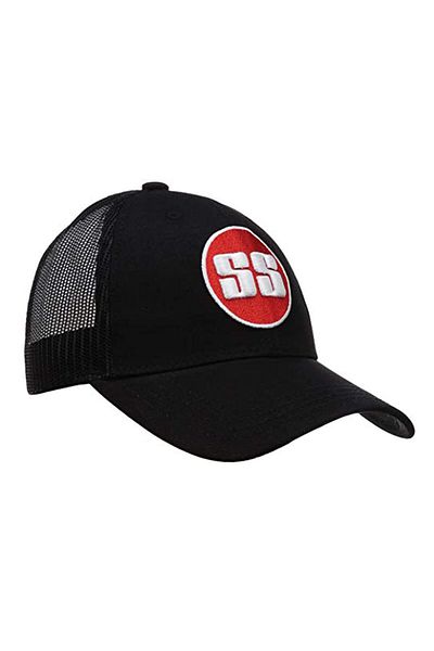 SS Super Cap (Black) - Cotton with Mesh, Breathable & Stylish Design