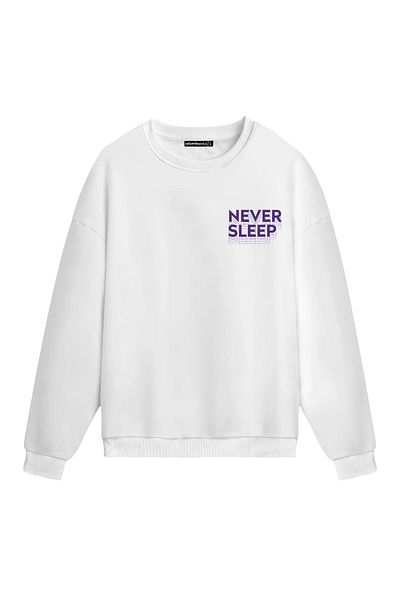 Mounte Bianca Unisex Never Sleep - Κανονικό φούτερ