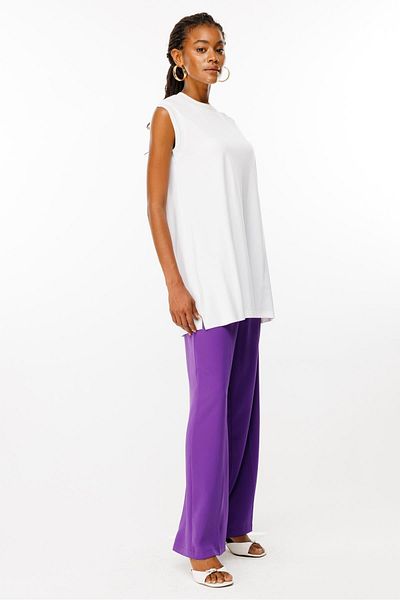 Ghisa Ecru Sleeveless Tunic