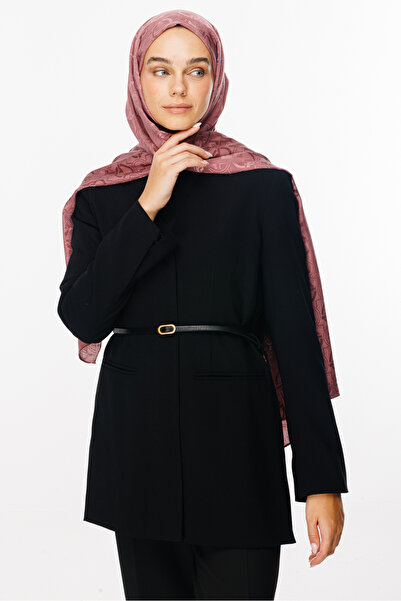 Mooncorn Γυαλιστερό σάλι ζακάρ με μοτίβο Dusty Rose Longar