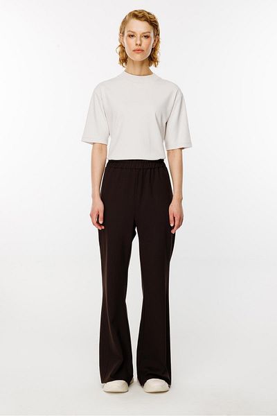 Ghisa Flared Leg Trousers Coffee