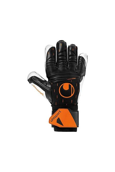 UHLSPORT 101126601 Goalie Gloves Black-neon Orange