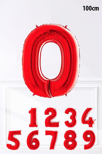 PEKSHOP Large Size Red Foil Balloon - 100cm 40Inch