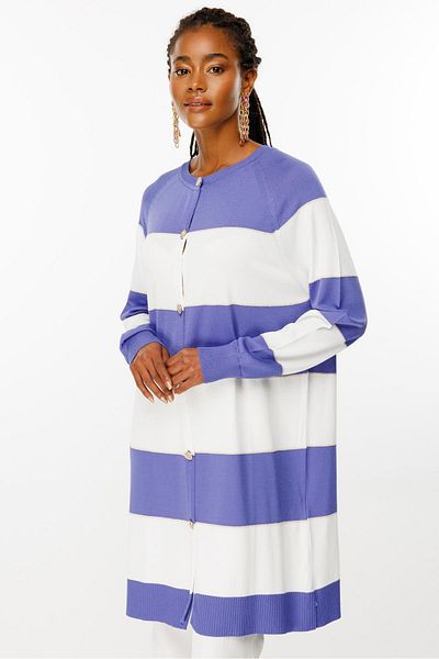 Ghisa Leavy Ecru Knitwear Cardigan