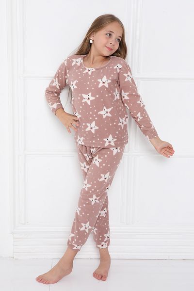 FAMES PİJAMA Personality Fleece Pajama Set for Children