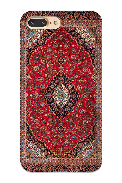 shoptocase iPhone 8PLUS/7PLUS Uyumlu Şeffaf Silikon Üstüne Vintage Halı Baskı...