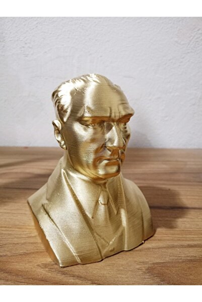 MUAMMO Atatürk Büstü/Büst Heykel Masaüstü Obje Hediyelik 15 cm Plastiktir