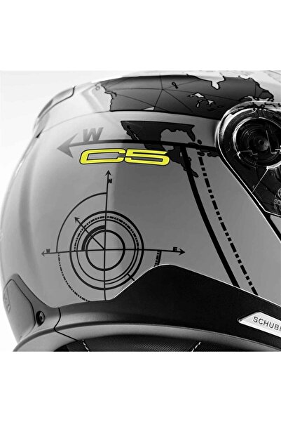 Schuberth C5 Globe Grey Çene Açılır Motosiklet Kaskı