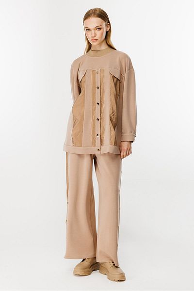 Ghisa Camel Rib Detailed Set
