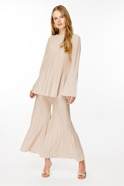 Ghisa Knitwear Set Stone Gold