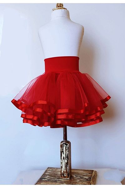 LULLY KİDS Girl's Red Lined October 29 Halloween Tulle Tutu Skirt April 23