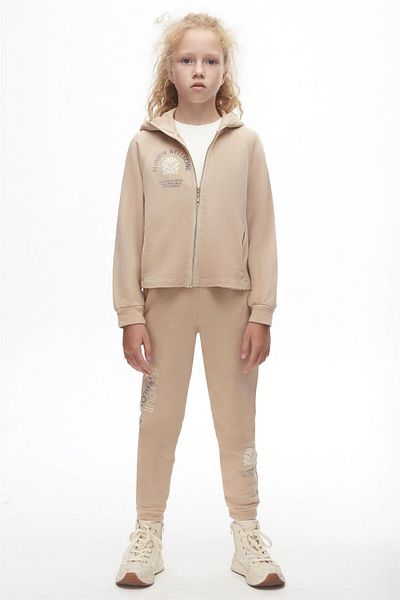 nk kids Κοριτσίστικο φούτερ με κουκούλα - Camel 37806