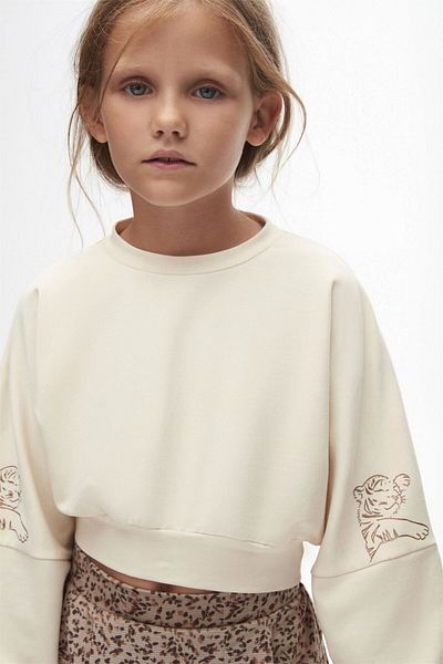 nk kids KIDS 37520 FATA CREMA LEO SWEAT