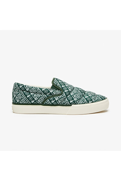 Lacoste x Netflix Erkek Jump Serve Yeşil Sneaker