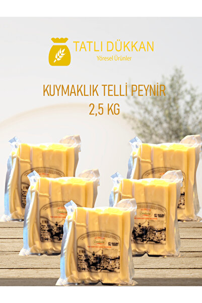 TRABZON TATLI DÜKKAN Kuymaklık Telli Peynir 2,5 Kg