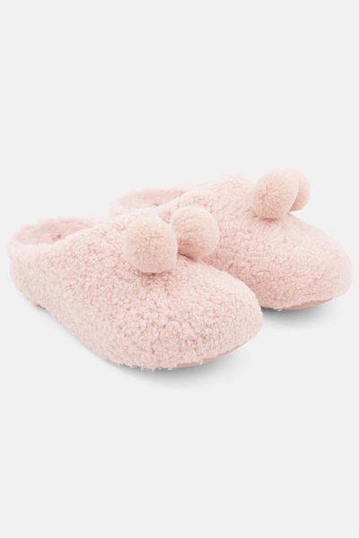 Fitflop Women Shuv Pom Lounge Slippers, Pink