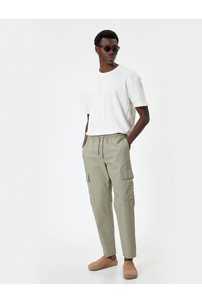 Koton Μπλουζάκι Cotton Blend Oversize με κοντό μανίκι Crew Neck