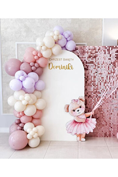 Çemrek Süs Parti Набір з 100 штук повітряних кульок кольору рожевий ліла ретр...