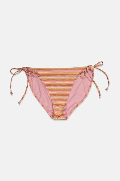 C&C California Women 1 Pc Stripe Bikini Bottom, Multi Stripe