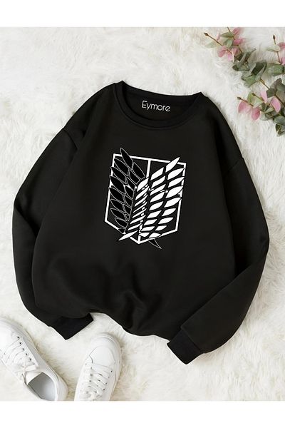 eymore Titan Printed Bicycle Collar Sweatshirt