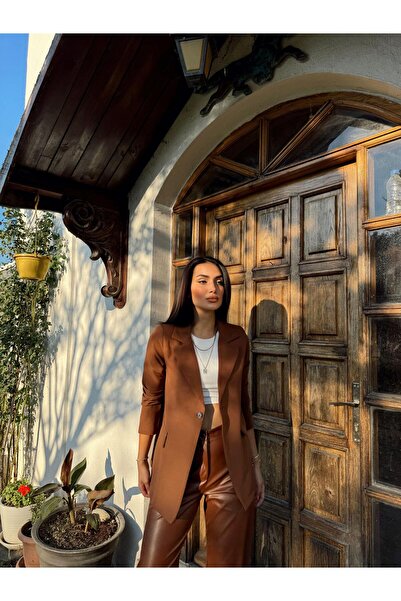 Sindimoda Dökümlü Slim Fit Kruvaze Blazer Ceket 3236