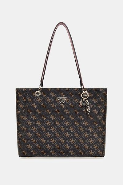 Guess Geantă de mână maro pentru femei Noelle Tote Hwql7879250-bro