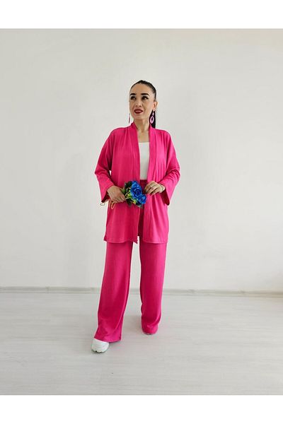 Altı Üstü Butik Обикновен комплект кимоно с широки крачоли