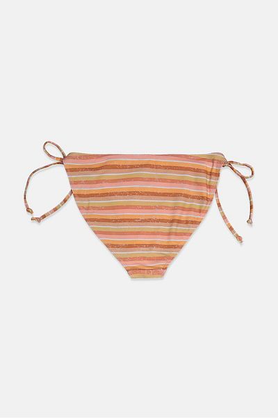 C&C California Women 1 Pc Stripe Bikini Bottom, Multi Stripe