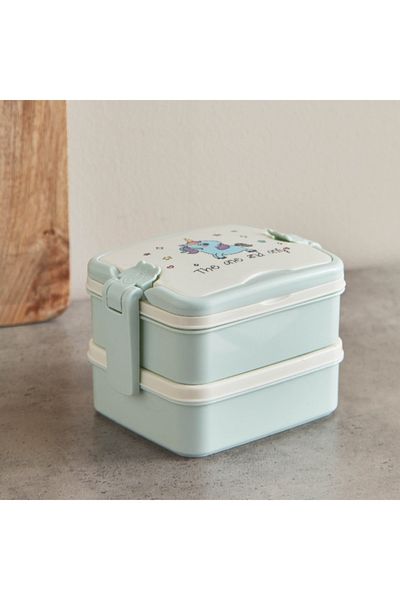 Home Box Neo Unicorn Double Layer Lunch Box - 17x12.5x11 cm