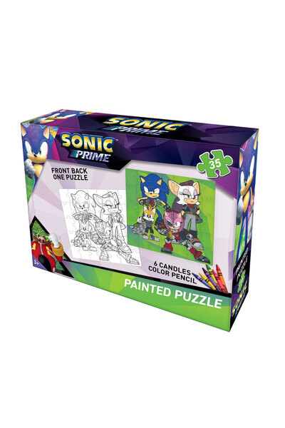 LAÇO KİDS SONIC BOYAMALI PUZZLE