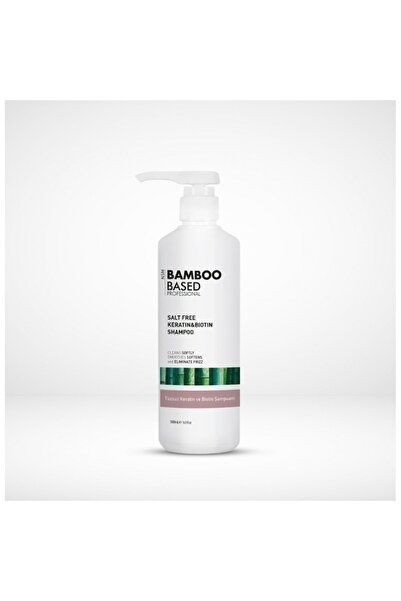 Bamboo Based Professional Tuzsuz Keratin Biotin Onarıcı Saç Bakım Şampuan 500ml