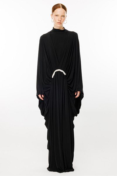 Ghisa Black Stone Detailed Dress