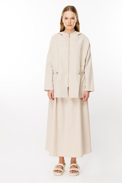 Ghisa Beige Hooded Suit Set