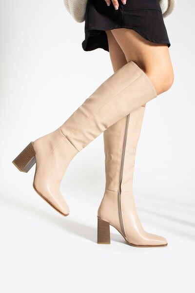 Seniorah Γυναικείες μπότες Sardn Beige Skin