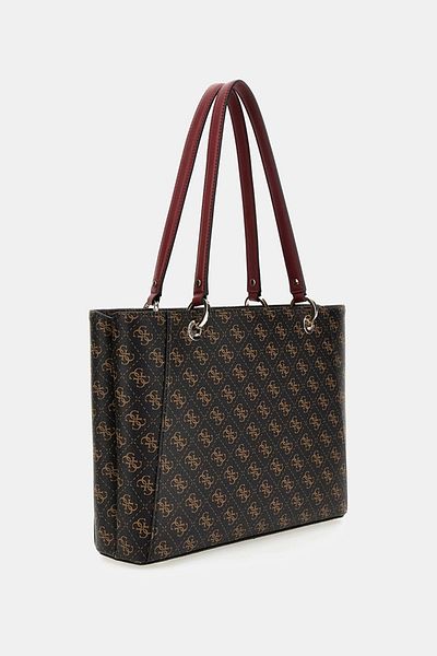 Guess Geantă de mână maro pentru femei Noelle Tote Hwql7879250-bro