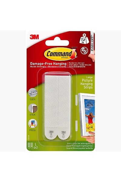 3M Large Picture Hanging Strip Set of 2