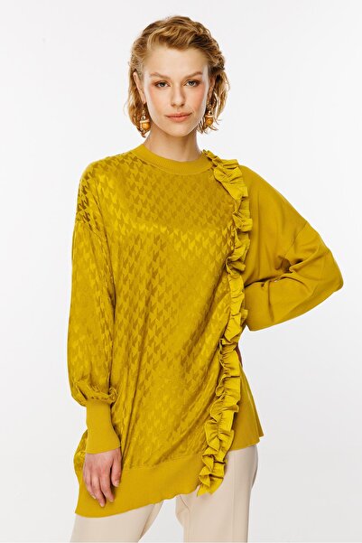 Ghisa Triko Detaylı Tunik Asit