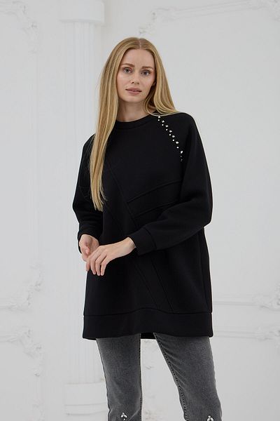Moodbasic Mb21.286 Stone Detailed Parts Sweatshirt