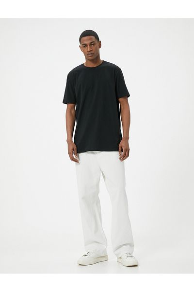 Koton T-Shirt Cotton Slim Fit Crew Neck - κοντομάνικο