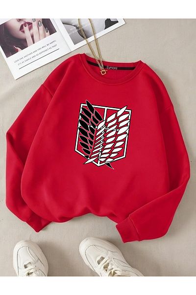 eymore Titan Printed Bicycle Collar Sweatshirt