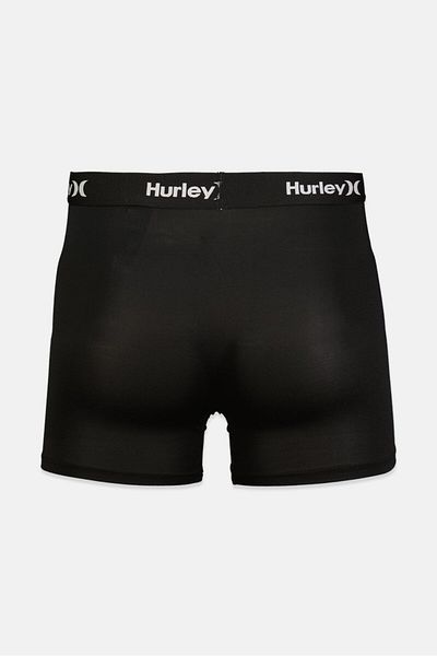 Hurley Kid Boys 2,Pack Solid Boxer Briefs, Black