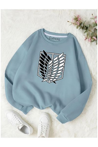 eymore Titan Printed Bicycle Collar Sweatshirt