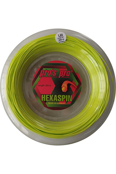 Pro's Pro Pros Pro Hexaspin 1,25 mm. Rulo Raket Kordajı 200 metre Yeşil D500D