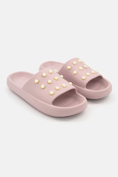 Kenneth Cole Women Slip On Textured Slipper, Blush