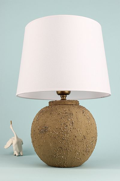 Hmydesign Clair Ceramic Lampshade - Brown White Handmade
