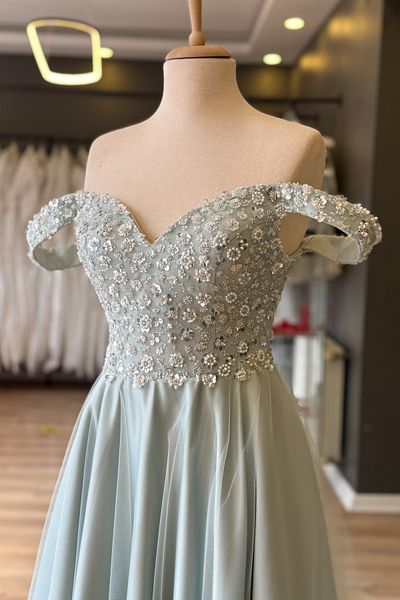 Lenta Moda Βραδινό φόρεμα και βραδινό φόρεμα με μίντι μήκους με νεροπράσινη δαντέλα